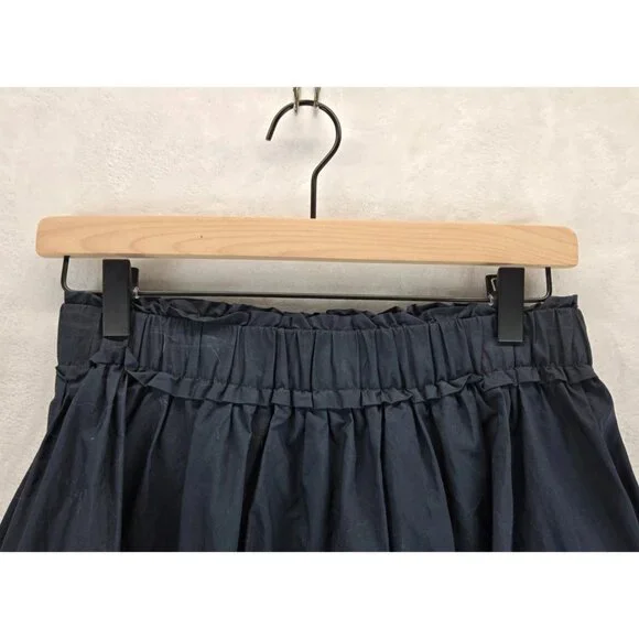 Navy Blue Skirt Mini Broomstick Tiered XS Elastic Waist Cowgirl Anthropologie - Picture 2 of 11